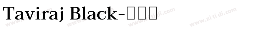 Taviraj Black字体转换